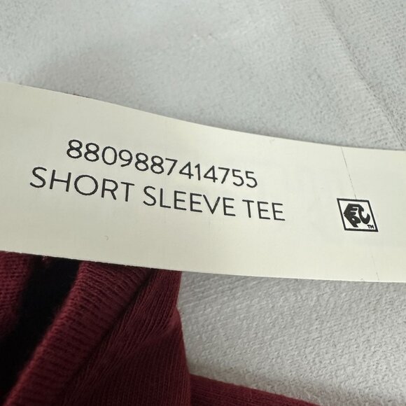 Short Sleeve Tee Womens Rich Red XL 15 17 Eco Friendly Blend - Picture 4 of 7